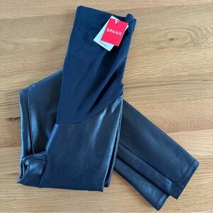 Spanx | mama faux leather leggings